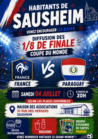 TOUS DERRI�RE LES BLEUS � SAUSHEIM !
